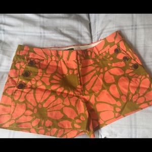 J Crew floral print shorts